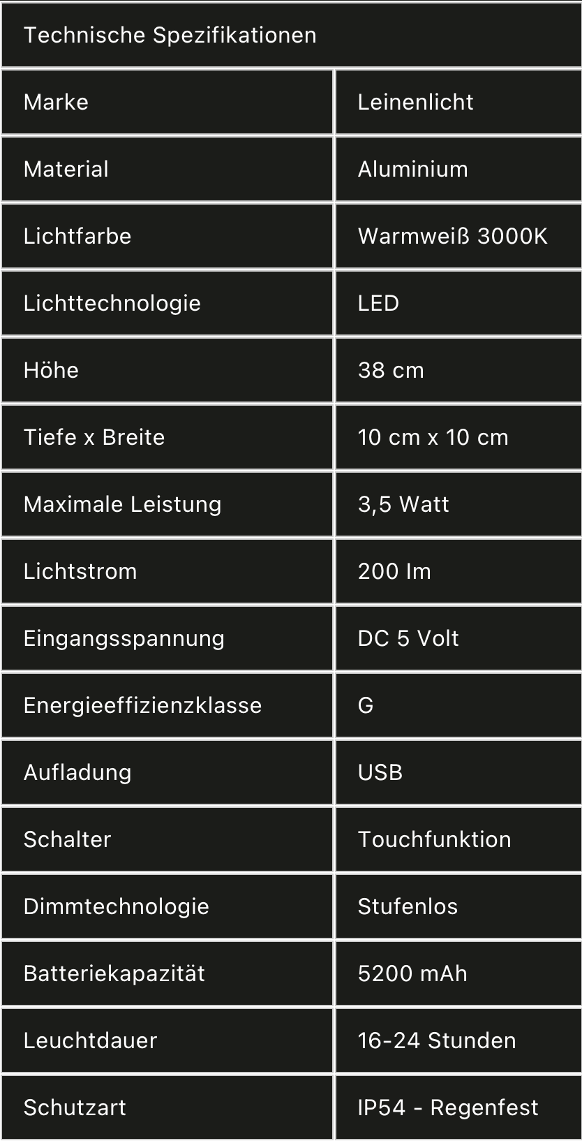 Tischlampe Campana Gold