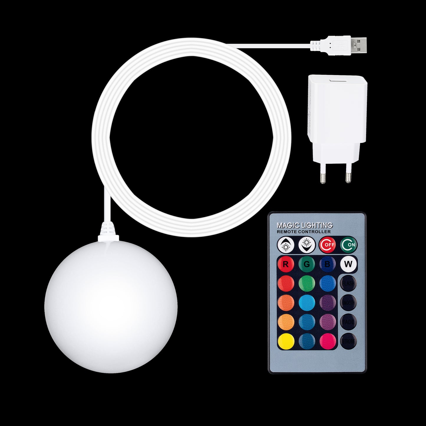 Set Black Aranea mit Netzteil (60 cm)
