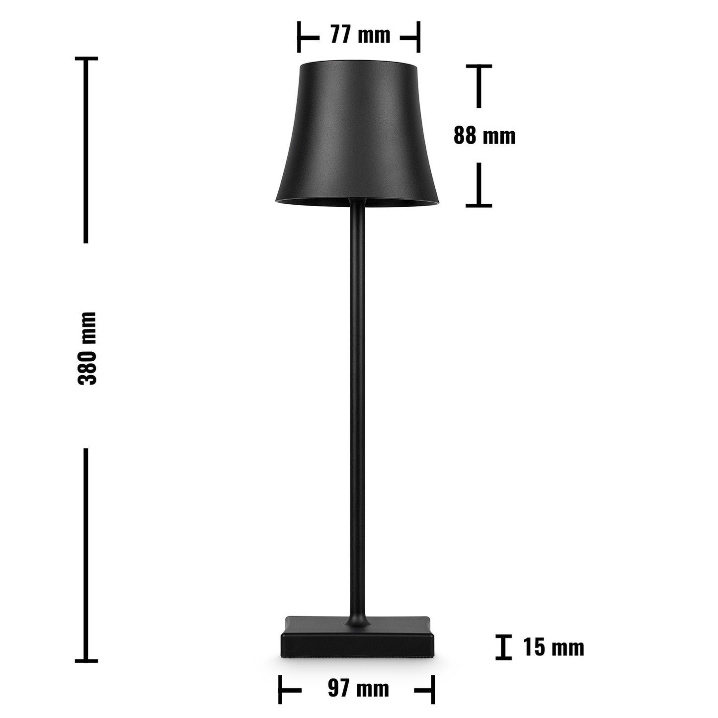 2 x Campana Schwarz