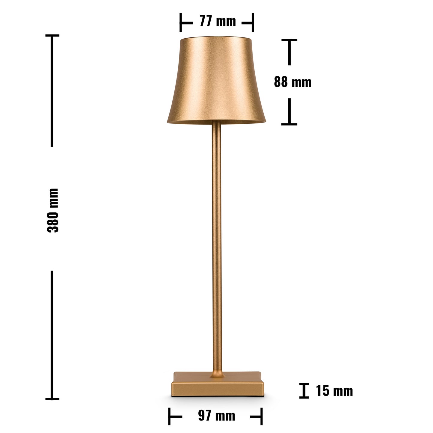 Tischlampe Gold