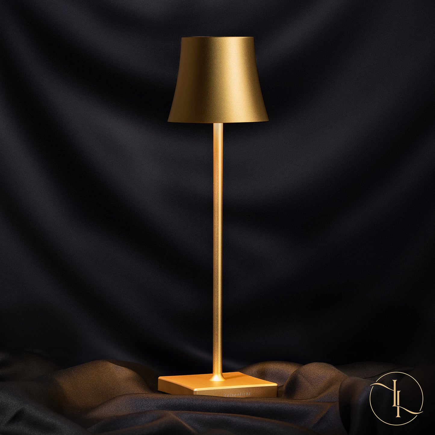 Tischlampe Campana Gold