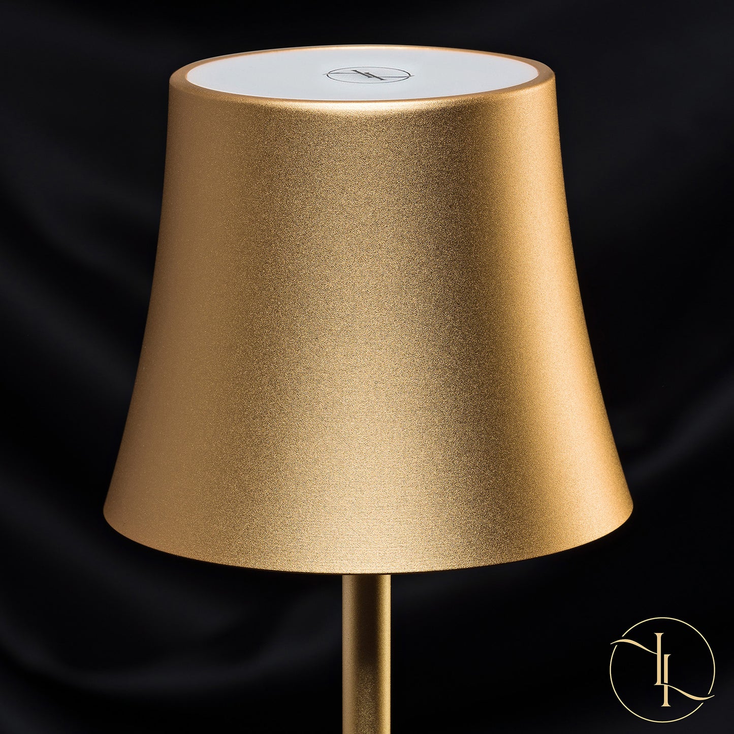 Tischlampe Campana Gold